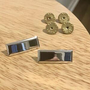 Vintage 2 N.S. Meyer, Inc. New York Sterling Silver USMS Military Bars